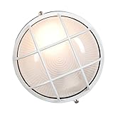 Access Lighting 20296-WH/FST Nauticus 10-Inch Wet Location Round Bulkhead, White Finish with Frosted