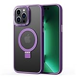 [La Momo] iPhone14/13 ケース スタンド機能リング クリア MagSafe 米軍 カバー 放熱 耐衝撃 マグセーフ 韓国