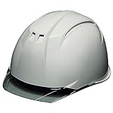 DICプラスチック ヘルメット 電気用対応・透明ひさし・スチロールライナー付 AA11-C-HA3E2-K11-GY-S