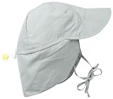 i play Solid Flap Sun Protection Hat for Unisex (6-18 Months, Infant, Grey) by I Play