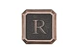 建築メールボックス3650orb-rアルミオイルはブロンズモノグラム – 文字" R "