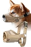 ETLIFE 犬 口輪 中型犬 小型犬 【獣医師監修 優しく包む口輪】 メッシュ生地 噛みつき防止 犬用口輪 犬用マズル 犬の口輪 犬のマズル マズル マズルガード マズルカバー (Sサイズ)