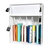 プラスアート【置き式・上ポート式・ほこりから守る】スマホ充電ポート保管用ロッカー 10台用 ダイヤル錠付 (縦型) 充電ステーション 充電スタンド 白