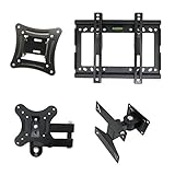 モニター 壁掛け金具 14~40インチ 汎用液晶テレビ対応 前後上下左右角度回転式調節可能 16 19 22 24 型 壁掛けTV/PCモニターアームVESA規格最大200×200mm 最大耐荷重15KG