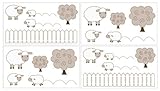 Sweet Jojo Designs 4-Piece Little Lamb Baby and Kids Wall Decal Stickers [並行輸入品]