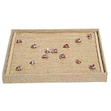 ジュエリーボックスデコレーション収納ボックスネックレスリングボックスフラネルディスプレイスタンド