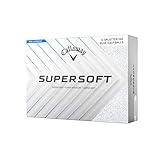 キャロウェイ(Callaway) ゴルフボール SUPERSOFT 25 BLUE SPLATTER 1ダース(12個入り) 2ピース構造 ブルースプラッター・ホワイト