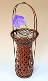 竹製花籠「花みずき(染)」