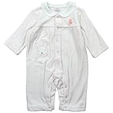 《秋冬春対応》(日本製) Pample Mousse(パンプルムース) 綿ベロアミニボーダーカバーオール 80cm/PK NO.DP-73553