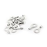 uxcell 丸型端子 リング端子 端子 AWG 22-16ケーブル RNB1.25-6モデル リングトングタイプ 19個