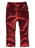 ストレッチパンツ レギンスパンツ キッズ ベビー 80 90 95 100 110 120 130 140 150 160 レギパン ジュニア ロングパンツ 80cm DV-1【20-12】ダークレッ