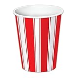 レッド&ホワイトストライプ飲料カップ 9-Ounce 58221