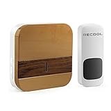 RECOOL  300M無線範囲  ワイヤレスチャイム ドアベル インターホン 呼び鈴(受信機1個+送信機1個)