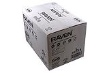 SAS Safety 66518 Raven 6 mil Black Nitrile Disposable Gloves - Large - 10 Pack(100 Gloves per Box) [