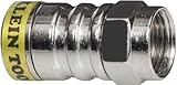 Klein Tools VDV812-626 Push-On Connector, RG6/6Q, Male, 4-Pack by Klein Tools