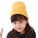 パーマンベビービーニーBoy Girlsソフト帽子子供冬暖かいキッズニットキャップ US サイズ: S カラー: イエロー