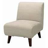 AZUMAYA（東谷） シンプル アームレスソファ 1人掛け SS-94 ベージュ