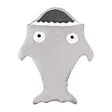 サメ寝袋　ベビー布団　おくるみ　フットマフ シュラフ ベビー 赤ちゃん スリーピングバッグ ベビー布団 寝具(グレー)