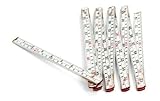 Kikkerland Wooden Swedish Folding Ruler White Yellow [並行輸入品]
