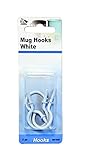 My Helper MH1020 Mug Hooks White 1-1/4 inch - 4 Pack, [並行輸入品]