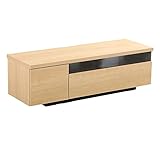 完成品テレビ台【Ipsam-イプサム-】(TV 鏡面 木目 デザイン 幅120 国産)ナチュラル