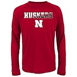 NCAAネブラスカパフォーマンス長袖Tee M レッド