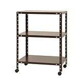 NBLK-2640 幅60×奥行40×高さ81cm 3段 ブラウン 80㎏/全