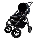 イージーウォーカー ベビーカー 人目を引くスタイリッシュデザイン ブラックジャック