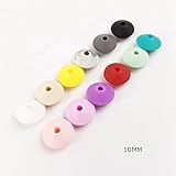 Mamimami Home はがため 赤ちゃん 舐める 安全 シリコーン製ビーズ　12MM算盤 50個 赤ちゃん 出産祝い ベビー 知育玩具 ガラガラ ライト DIY アクセサリー 男の子 女の子 0