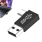 への USB アダプター,オス タイプ C - USB A OT アダプター - 充電器、Uディスク、ラップトップ、携帯電話用の10bpsデータ同期速度を備えたアルミニウムシェルUSB3.1アダプター Yomiki