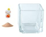 花市場直送便 ミニチュアガラス 雪だるま ビール & カラーサンド ベージュ & 植え込み用グラス ニューブロックS