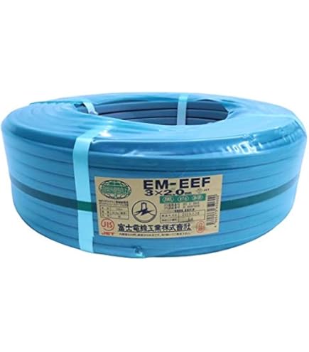 Amazon.co.jp: 富士電線工業 EM-EEF エコケーブル 2.0mm 3c 100m 600V