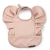 Elodie Details エロディーディテール お食事エプロン スタイ 食事 防水 ビブ よだれかけ 3ヶ月〜2歳半 (Powder Pink)
