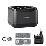 TOMGDRACO Gopro12/11/10/9用 バッテリー充電器 gopro12 充電器 安全かつ高速充電 3つのバッテリーを充電 SDカード収納可能 マルチプロテクション 低バッテリー急速充電 入力5V/3A 出力4.35V/1A コンパクトでポータブル USB Type-Cケーブル付き Gopro12 アクセサリー