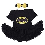 Nice Days（ナイス　ディズ）　ベビー　可愛い女の子ドレス　ワンピース　ロンパース　ヘッドバンド　セット　ハロウィーン　　コットン (L)