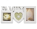 White Frame Family Collage 15.25 x 7.25 Photo Frame by Sellim