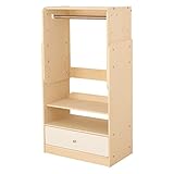 高さ調節可能 キッズラック ハンガーラック カラー：ナチュラル
