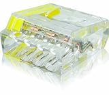 冨士端子工業 VFコネクタ 電線差込型コネクタ 1点接点タイプ PC254 極数:4 イエロー (1ケース40個入り)