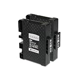 J-ECO製 GC41KH ブラック 顔料 お得な2本セット 増量 ISO14001、ISO9001、CE、SGS認証工場 リコー用 互換インクカートリッジ 残量表示 (GC41H GC41KH GC41CH GC41MH GC41YH)