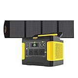 Evopow ポータブル電源 ソーラーパネルセット ポータブル電源1500Wh/425200mAh 出力1200W (瞬間最大2400W)&