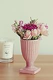 feminine-classic クラシカルフェミニンなアレンジベース・陶器 花瓶 ペールピンク