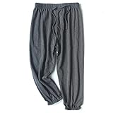 [オチビ] スウェット スエット ロング パンツ ズボン 下 ジョガー ダンス 薄手 コットン 綿 9分丈 クロップ ベビー キッズ 子供 服 男の子 90~140 ガーゼ ワッシャー 加工 通気性 