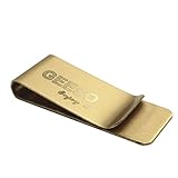 GeeSoマネークリップ ワイド 真鍮 無垢 ソリッドブラス (真鍮)