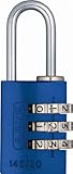 ABUS 145 / 20 C 20 mmボディ3ダイヤルリセット可能組み合わせ南京錠、ブルー