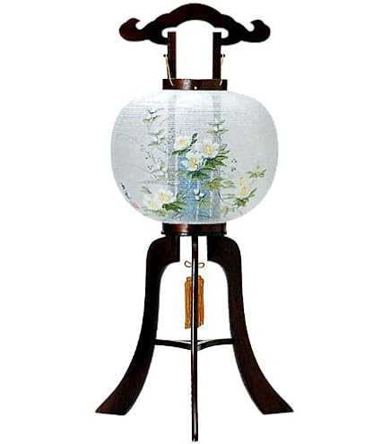 Amazon｜お仏壇のはせがわ 床置き 盆提灯 回転 12号 花巻 芙蓉