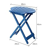 フラワースタンド ソリッドウッドフラワースタンド折りたたみ棚多層屋内バルコニーリビングルームウッドフロアポットラックシェルシェイプ Flower racks (色 : Blue)