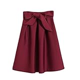 さんの秋と冬の新しいチュチュスカート空間の綿のスカートさんウエストスカート (赤ワイン)