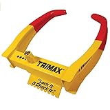 Trimax TCL65 デラックス ユニバーサル 車輪止めロック イエロー/レッド Two Pack x 7.25in
