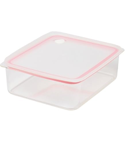 Amazon｜パール金属 Easy Clean 浅型 密閉 保存容器 M ピンク