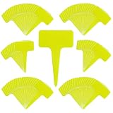 reiri 園芸ラベル T型ラベル 100枚セット (イエロー T型)